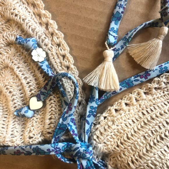 Spell x Free People "Love Jetty" Crochet Tie-top & Side Tie Bikini Set - BNWT - Picture 7 of 9